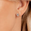 The Artemis - Silver | Four-Prong Moissanite Stud Earrings