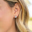 The Artemis - Silver | Four-Prong Moissanite Stud Earrings